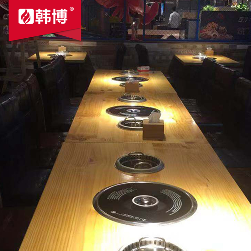無煙火鍋燒烤桌無煙涮烤一體桌