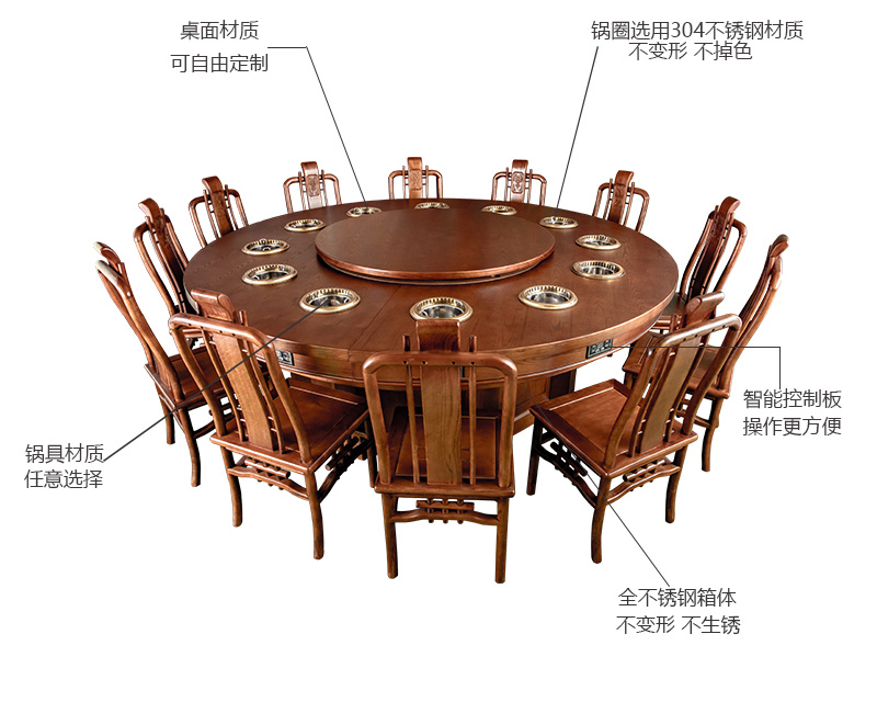 一人一鍋無煙火鍋?zhàn)罒o煙火鍋設(shè)備(圖2)